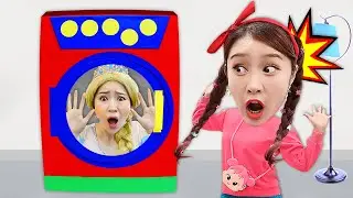 마법 세탁기에 드레스를 넣었더니?! Pretend play with Washing machine