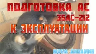 Подготовка акустической системы 35АС-212 к эксплуатации - моем динамик!