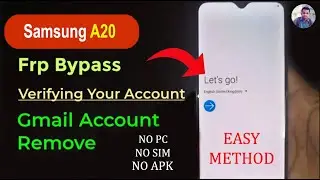 Samsung a20 frp Bypass - Samsung a20 google account bypass - Samsung a20 frp bypass new method
