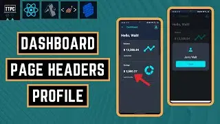 React Native Login Screens #4: Dashboard, Profile & Headers