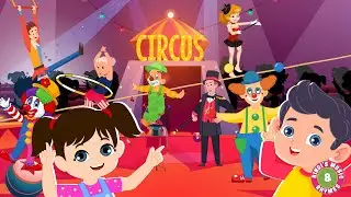 Circus Song | At the Circus Nursery Rhyme for kids with lyrics | Bindis Music & Rhymes