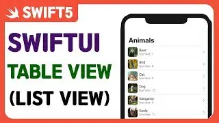 [ Swift 5 ] SwiftUI - Make TableView