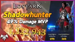 Lost Ark Shadowhunter 49% Damage MVP *DEMONIC IMPULSE* - Alberhastic 1080 iLvl Guardian Raid