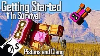 Pistons and Drilling Rigs - Getting Started in Space Engineers #5 (Survival Tutorial Series)