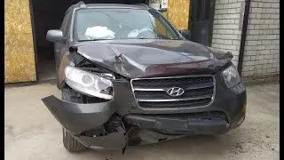 Hyundai Santa Fe 2008г. после ДТП (обзор повреждений) часть 1.