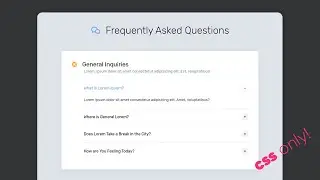 CSS Accordion FAQ Page - No Javascript