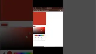 How to show color input value on a div using #javascript #shorts #cod #code #python #coding