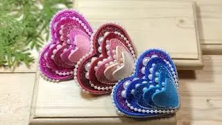 КРАСИВОЕ сердечко с бусинами, магнитик ❤️ Сувенир своими руками из фоамирана ❤️ DIY Crafts heart