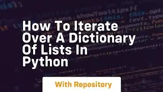 How to iterate over a dictionary of lists in python