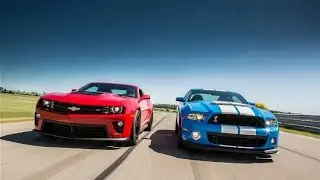 2013 Chevrolet Camaro ZL1 and 2013 Ford Mustang Shelby GT500 Super Snake Review.