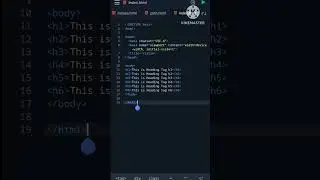 1 html short||Html course series part 1