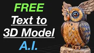 Awesome FREE Text-to-3D Model Generator, A.I. Coming for Sculptors!