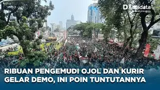 Tarif Dinilai Tak Manusiawi, Ribuan Pengemudi Ojol Gelar Demo