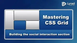 CSS Grid - YouTube Clone Example - Adding Social Media Icons