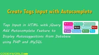 Tags Input with Autocomplete using jQuery and PHP