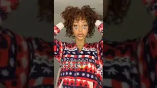 Watch her do a big chop😳✨ #blackgirlmagic #bigchop #short