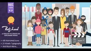 Pixity Land | Character Explainer Toolkit | After Effects Template | Videohive