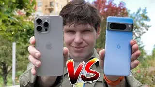 iPhone 15 Pro Max VS Pixel 8 Pros INSANE CAMERA!