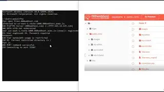 FTP into 000webhost with CMD