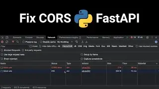 How to fix CORS in FastAPI Python