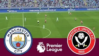 Manchester City 2 vs 0 Sheffield United Match Highlights - Video Game Simulation PES 2021