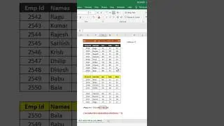 XLOOKUP - GET MULTIPLE COLUMNS in Excel | #shorts | #kallanaiyt