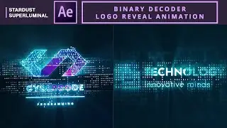 Binary Decoder Logo Reveal Animation | After Effects Tutorial