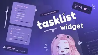 STREAMER TASKLIST WIDGET — Coworking overlay for witch streamers & chat 🤍