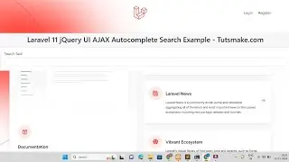 Laravel 11 Ajax JQuery UI Autocomplete Search Tutorial