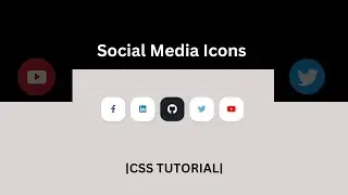 Pure CSS Social Media Icon | CSS icon hover effect