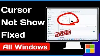 How To FIX Mouse Cursor DISAPPEARED | NOT SHOWING on Windows 11 Problem 2024