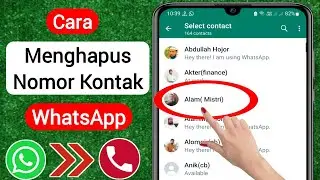 Cara Menghapus Kontak Whatsapp (2025) | Cara Menghapus Kontak Whatsapp