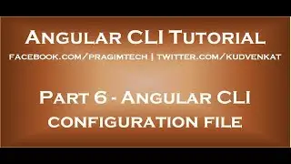 Angular CLI configuration file