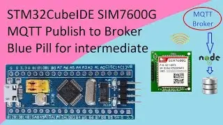 65. STM32CubeIDE MQTT Publish to Broker. SIM7600 with STM32F103C8T6