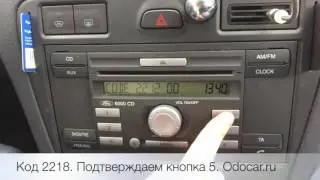 Как  правильно ввести код на автомагнитоле Ford 6000CD