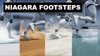 Unreal Niagara Footsteps Particles and Sounds