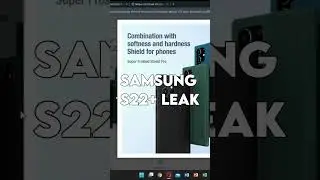 The Samsung Galaxy S22 LEAK!! is OUT! 