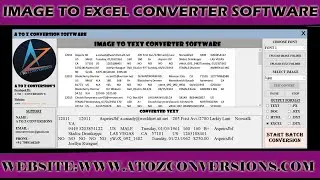 How To Convert Image Files Into Excel Format | How  To Convert Image To  Excel | Image To Excel