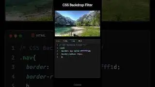 CSS Backdrop Filter 🤩🤩🤩