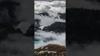 The atmosphere of Lac d'Emosson in Switzerland🇨🇭#timelabpro #dronevideo #switzerland #droneview