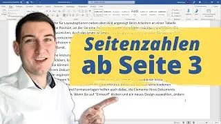 Word Seitenzahlen ab Seite 3 - Tutorial [Seitennummerierung ab bestimmter Seite]