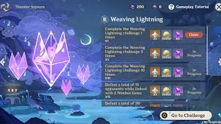 how to unlock Thunder Sojourn - Weaving Lightning (FREE BEIDOU EVENT ACT 3)