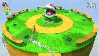 Super Mario 3D World - World 1-3 (Mount Beanpole) and World 1-4 (Plessie's Plunging Falls)