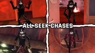 Doors: Floor 1 and 2 - All Seek Chase Scenes - Roblox