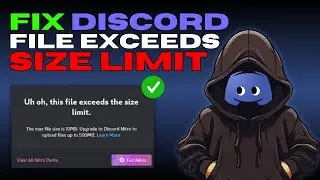 How To Send Big Files in Discord Without Nitro | Fix & Bypass Discord File Exceeds Size Limit ✅