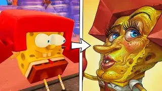 SpongeBob SquarePants Closeup/Detailed Animation Freeze Frames Compilation - The Cosmic Shake