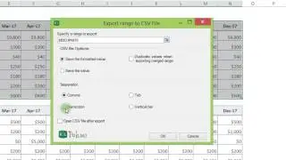 Easily save selected Excel ranges as CSV files with the Export to CSV