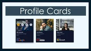 Responsive User Profile Cards With Image Overlay Effect Using HTML & CSS