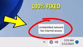 Fix unidentified network No internet access on windows 11 /10 | How To solve UNIDENTIFIED NETWORK ✔️