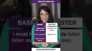 How to Speak English Fast and Understand Native English Speakers | Contractions | English With Geet